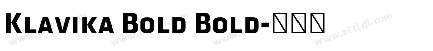 Klavika Bold Bold字体转换